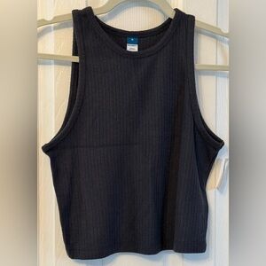 NWT Old Navy Women’s Charcoal Ribbed Tank Top Size Medium